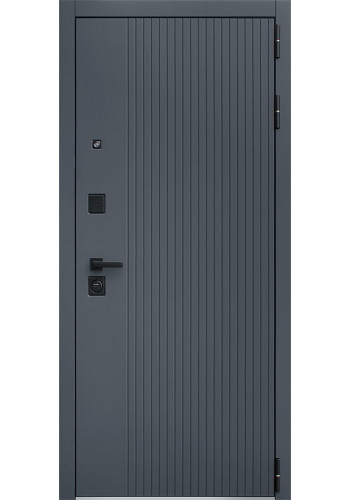 Стальная дверь "Вертикаль" с зеркалом Стальная дверь "Вертикаль" с зеркалом