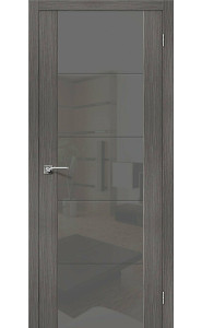 Межкомнатная дверь V4 S, со стеклом, цвет Grey Veralinga