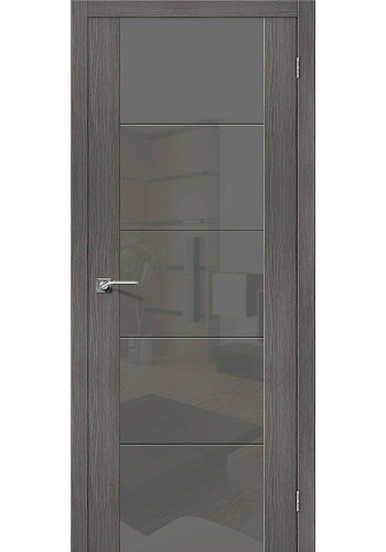 Межкомнатная дверь V4 S, со стеклом, цвет Grey Veralinga